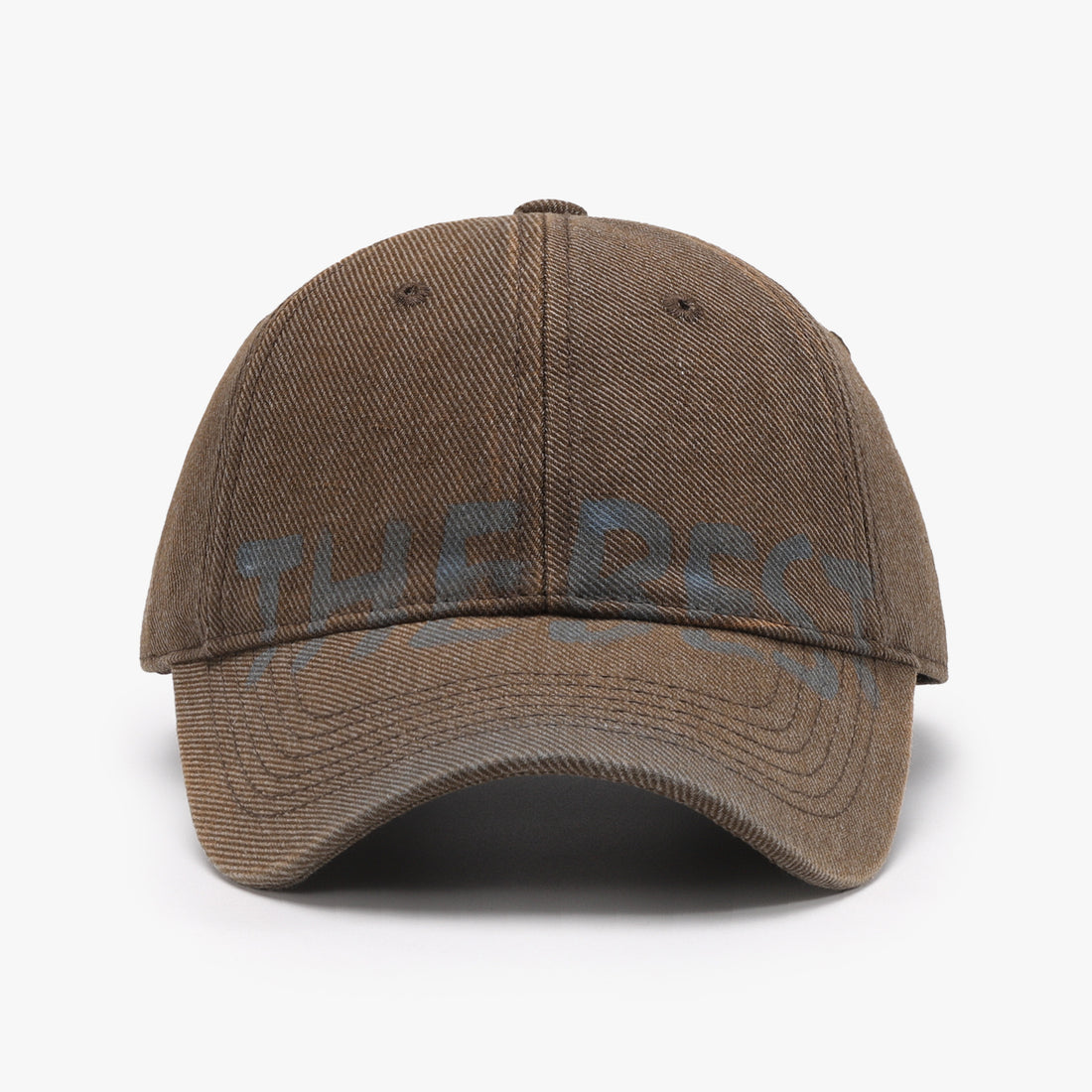 Letter Graffiti Curved Brim Soft Top Baseball Cap