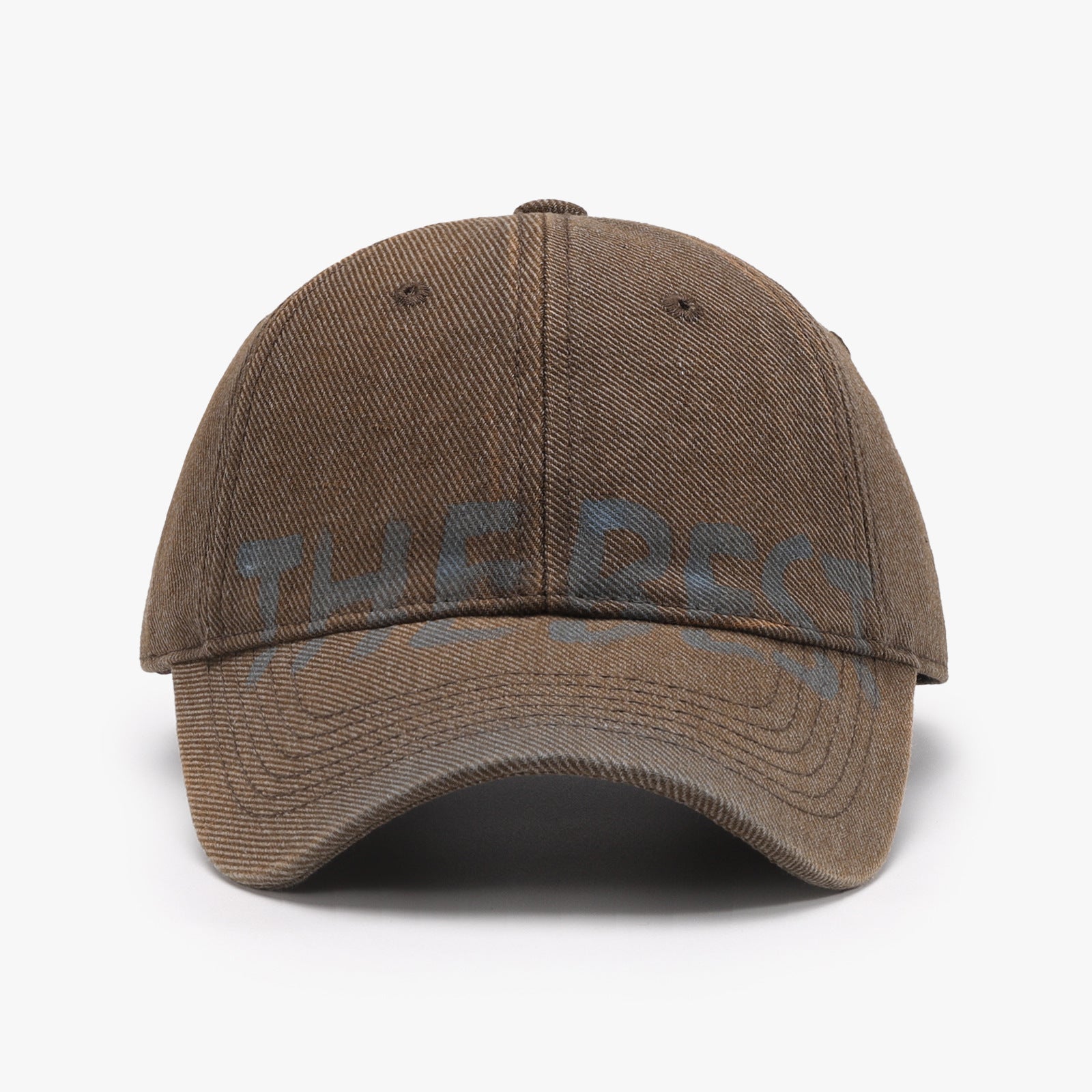 Letter Graffiti Curved Brim Soft Top Baseball Cap
