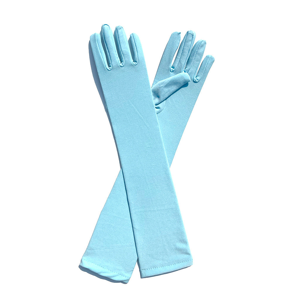 Milk Silk Stretch Holiday Party Dress-up Gloves