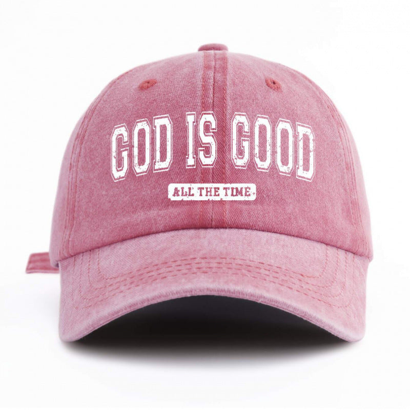Water-washed Cotton Printed Hat With A Vintage Worn-in Look