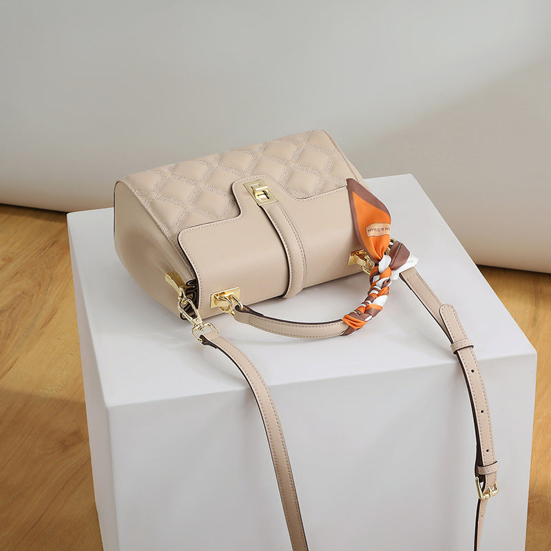 High-End Textured Large-Capacity Tote Crossbody Bag