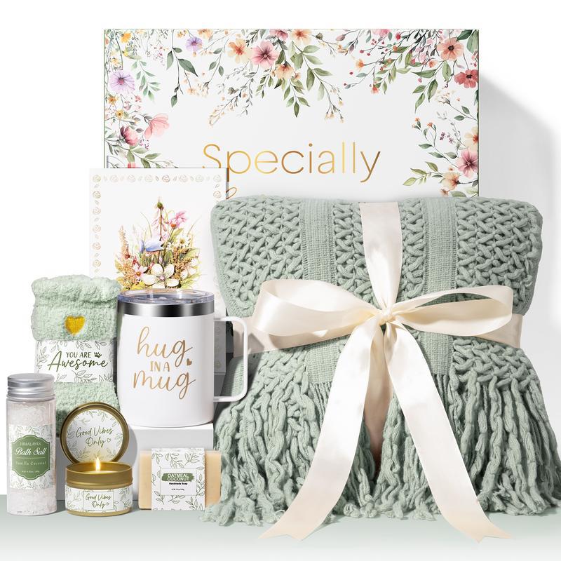 Christmas / Halloween Relax Gift Basket Women - Rose Cash Gift Box