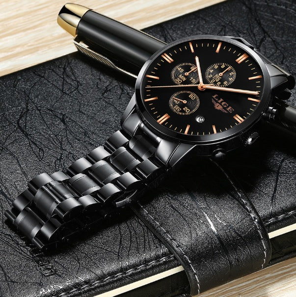Multifunctional business quartz watch