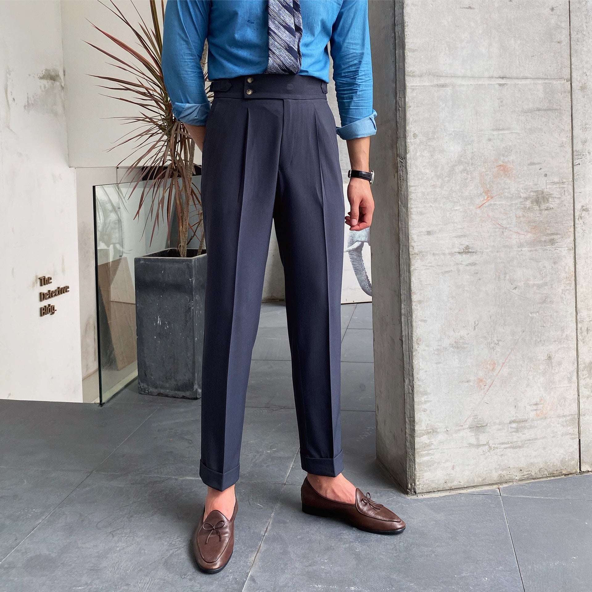Men's Design Suit Pants Men's Straight Pants
