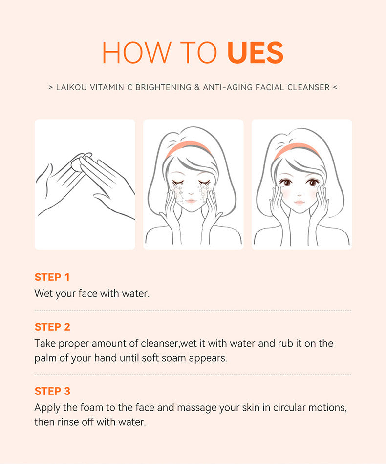 Moisturizing Deep Cleansing Vitamin C Facial Cleanser