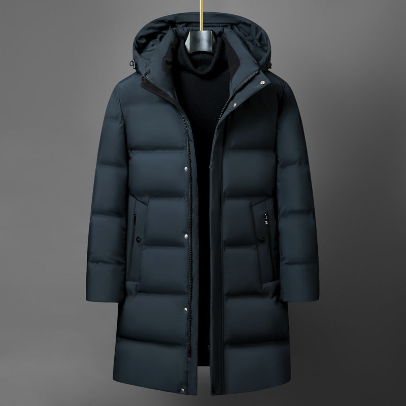 Men's Fashion Mid-length Thick Down Jacket  - Coat