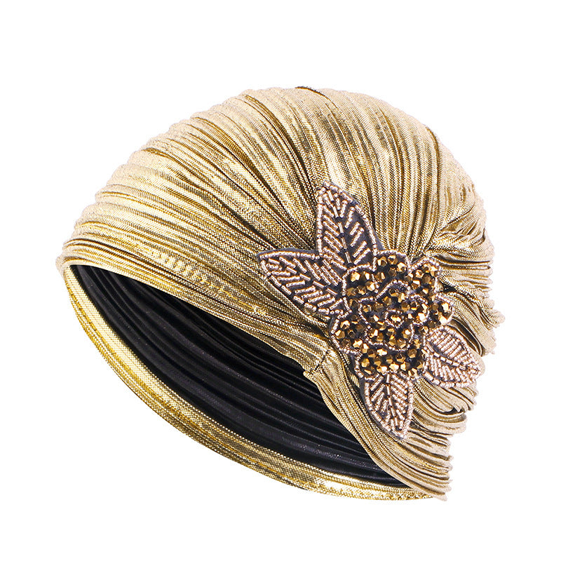 Women's Casual Pleated Ethnic Fabric Headscarf