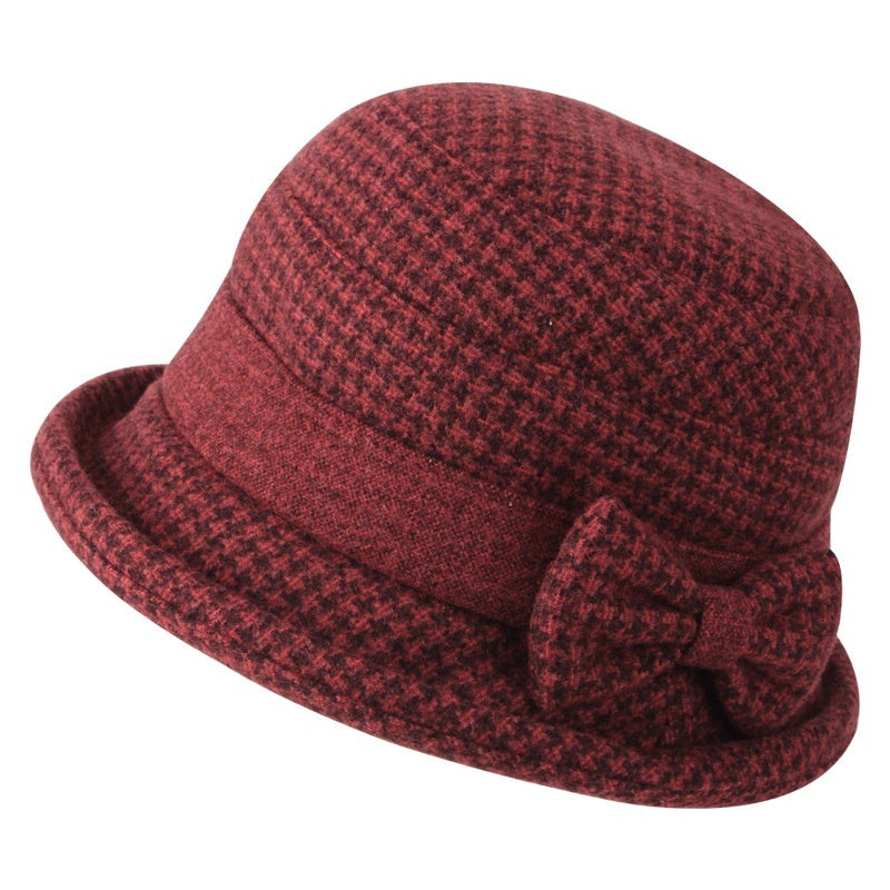 Warm Winter Gift Hat For Seniors Bucket Hat Style