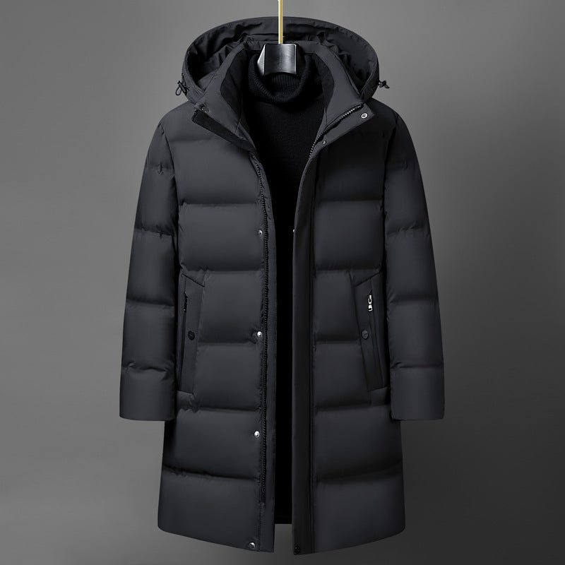 Men's Fashion Mid-length Thick Down Jacket  - Coat