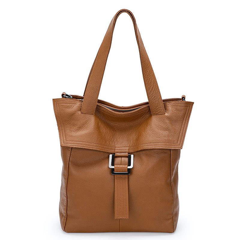 Single-shoulder Bagcrossbody Bag Made Capacity And Soft Leather
