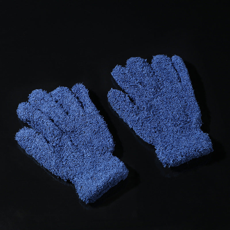 Crafts Wool Gloves Plate Walnut