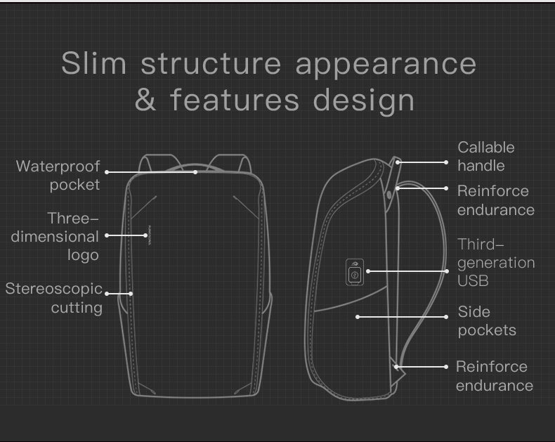 Korean style business backpack