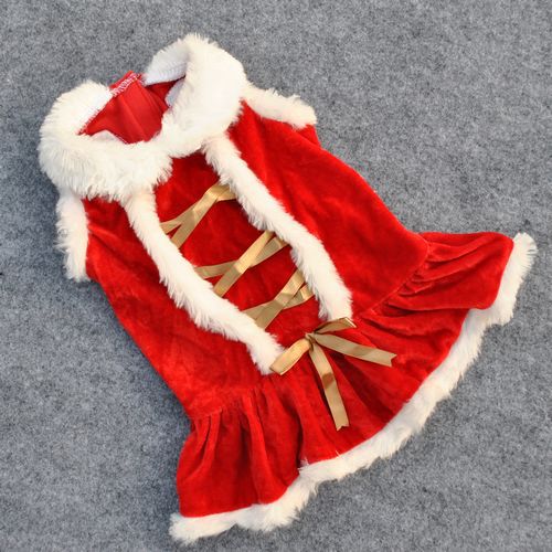 Pet Clothing - New Year And Christmas Classic Red Skirt