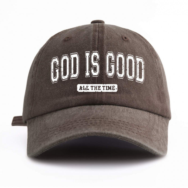 Water-washed Cotton Printed Hat With A Vintage Worn-in Look