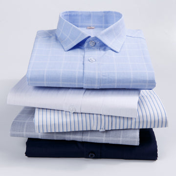 Shirt Men's Long Sleeve Spring And Autumn Middle-aged Loose Casual Men's Shirt