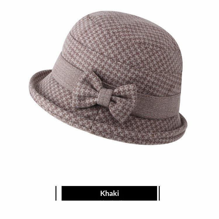 Warm Winter Gift Hat For Seniors Bucket Hat Style