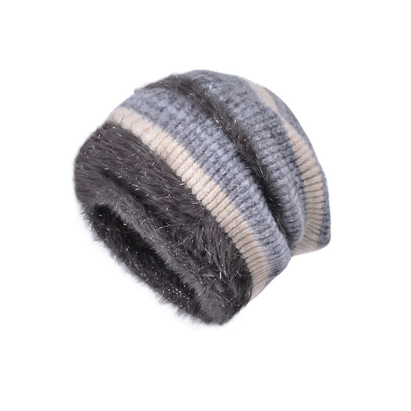 Autumn Winter Lazy-Style Puffy Hat With Fluffy Earflaps And A Hooded Design