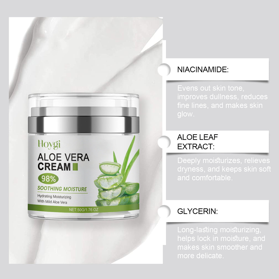 Aloe Moisturizing Facial Cream Mild Replenishment
