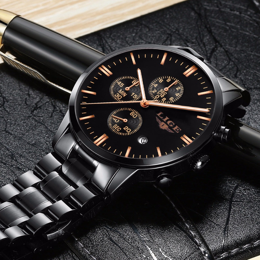Multifunctional business quartz watch