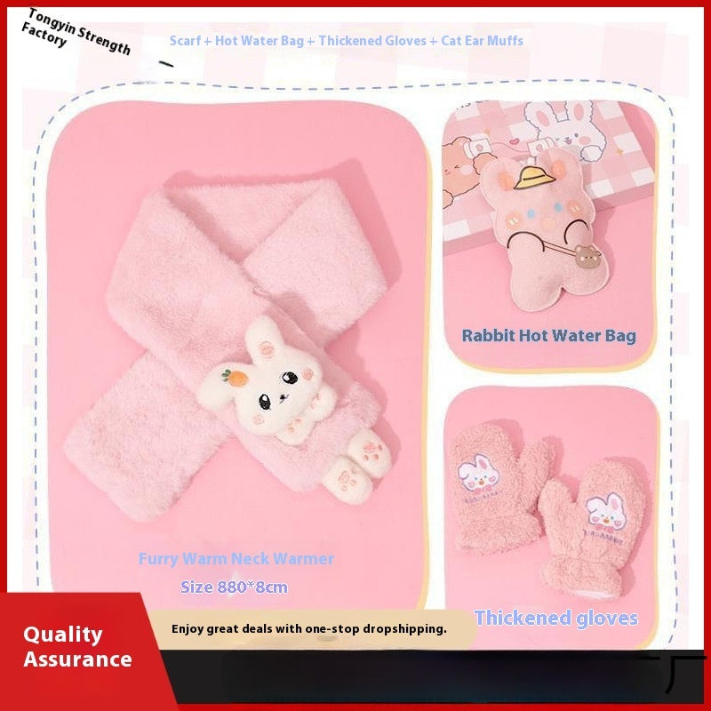 Christmas Girls'- Birthday -Kindergarten Primary School Students' Practical Winter Warm Gift Box