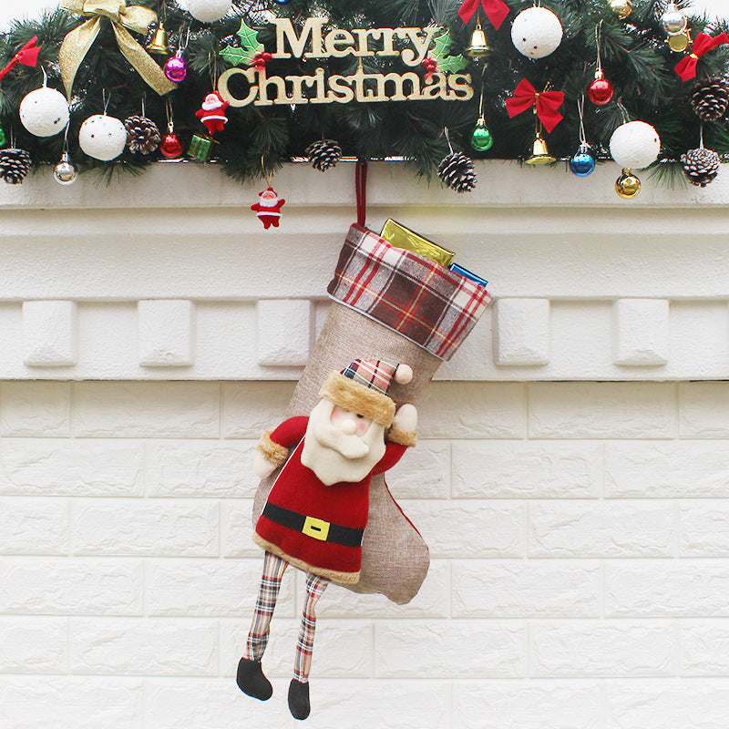 Christmas Sock- Gift Bag Christmas Ornament