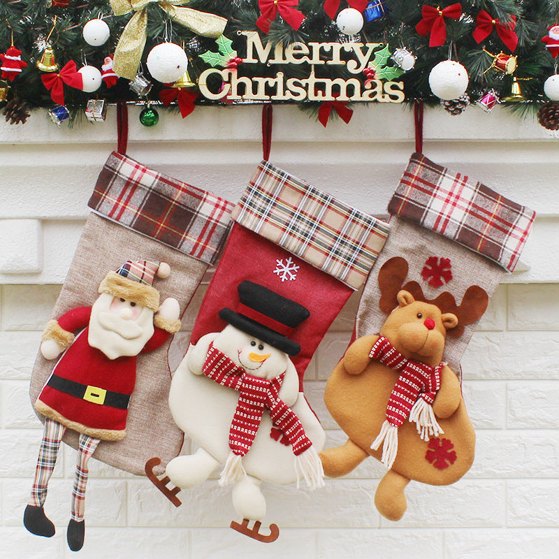Christmas Sock- Gift Bag Christmas Ornament