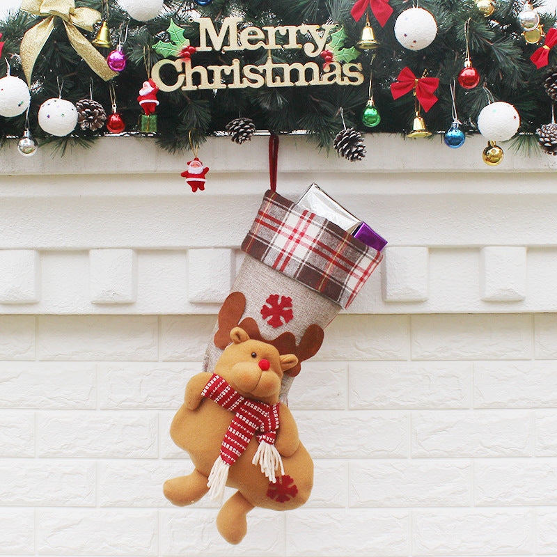 Christmas Sock- Gift Bag Christmas Ornament