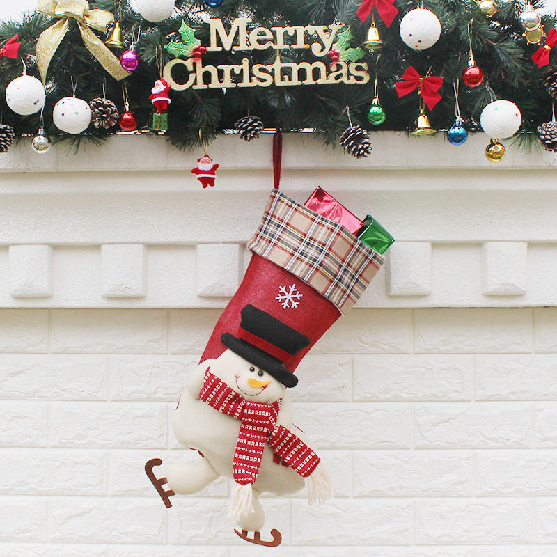 Christmas Sock- Gift Bag Christmas Ornament