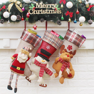 Christmas Sock- Gift Bag Christmas Ornament