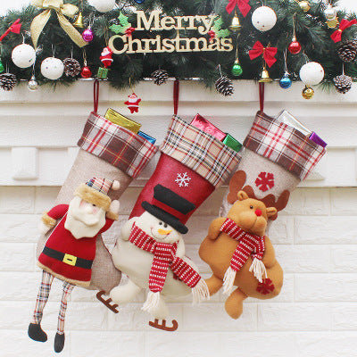 Christmas Sock- Gift Bag Christmas Ornament