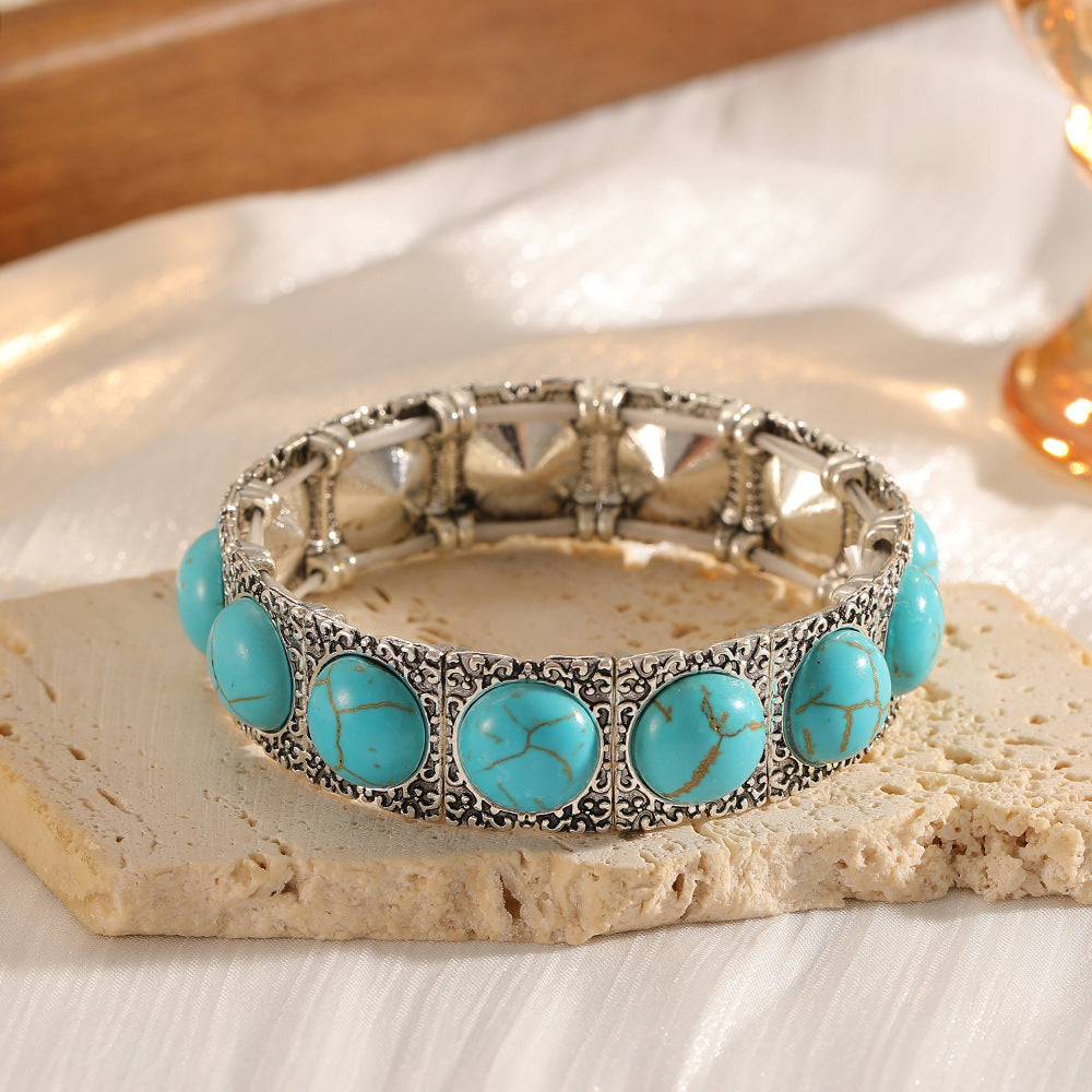 Retro Turquoise Bracelet Ethnic-style Jewelry