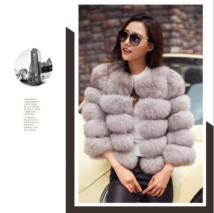 S-3XL Mink Coats  - Women Winter New Fashion FAUX Fur Coat  - Elegant Thick Warm Outerwear  - Fake Fur Jacket Chaquetas Mujer