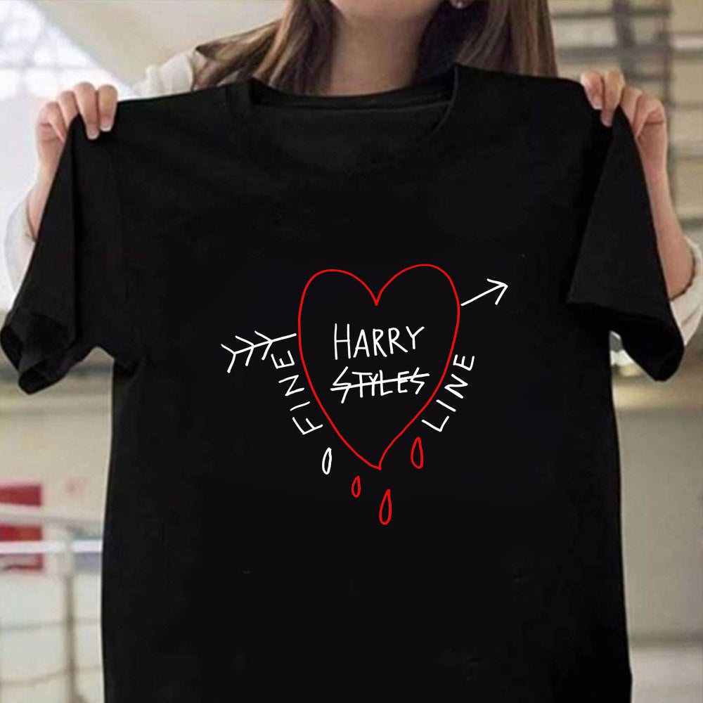 Harry Styles Fine Line Korean T Shirt -Women Fashion Tops -Shirts Short Sleeve Round Neck -T-Shirts Leisure Top Tee Casual Ladies