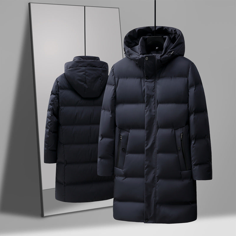 Men's Fashion Mid-length Thick Down Jacket  - Coat