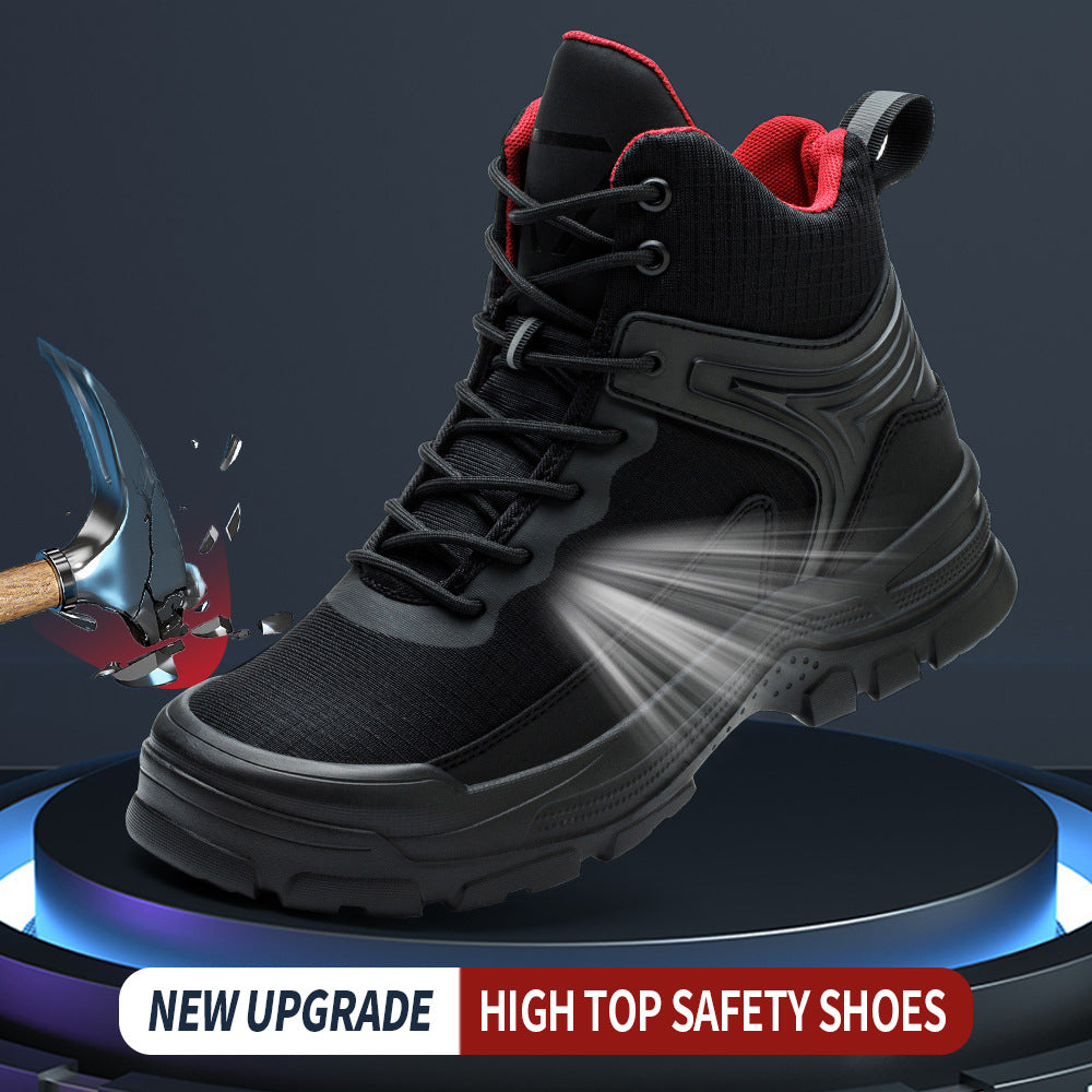 Men's Comfortable Breathable Anti-smashing And Anti-penetration Waterproof Work Shoes