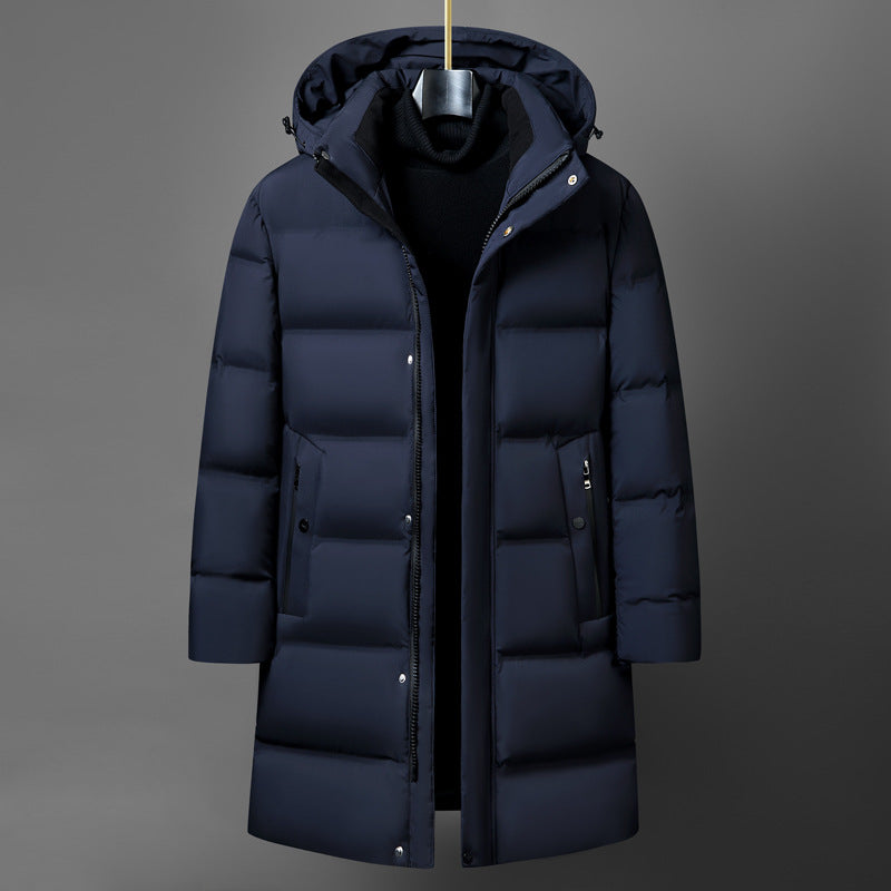 Men's Fashion Mid-length Thick Down Jacket  - Coat