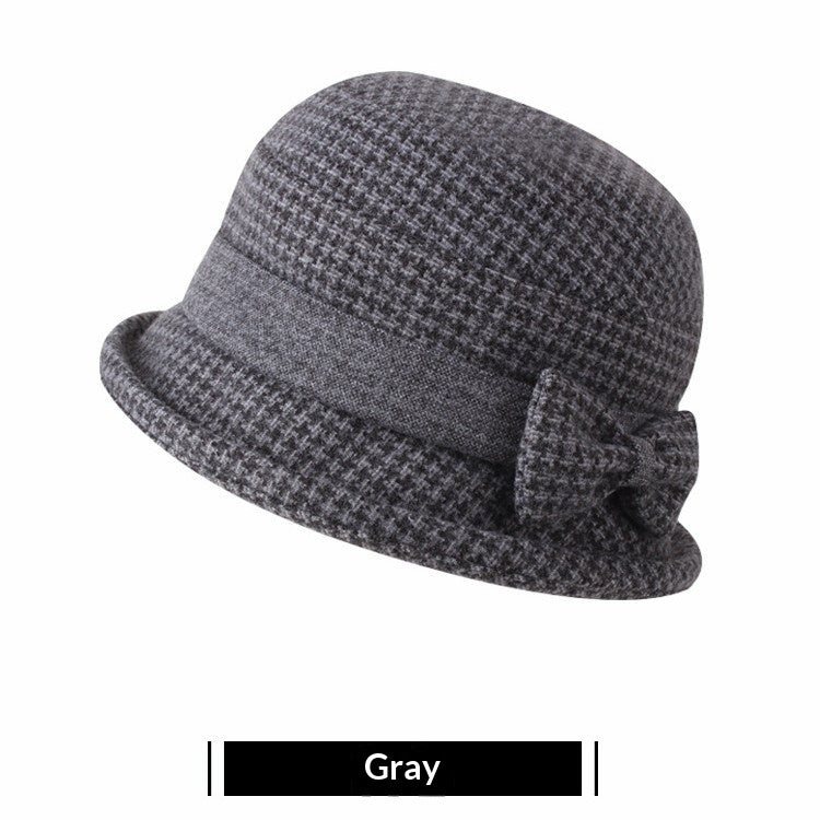 Warm Winter Gift Hat For Seniors Bucket Hat Style