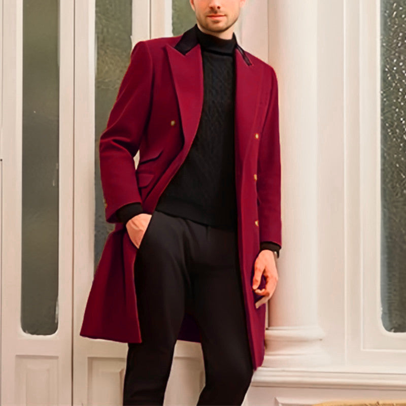 Men's Fat And Strong Woolen Casual Jacket