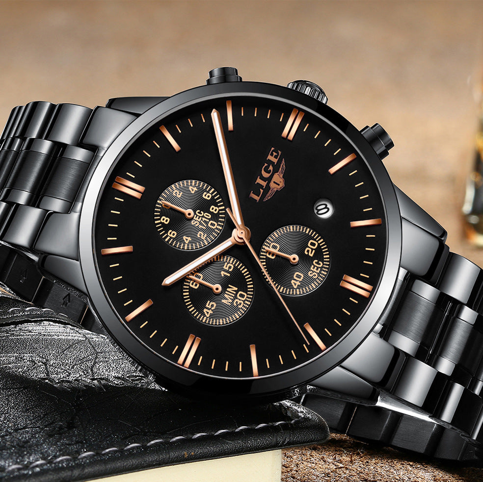 Multifunctional business quartz watch