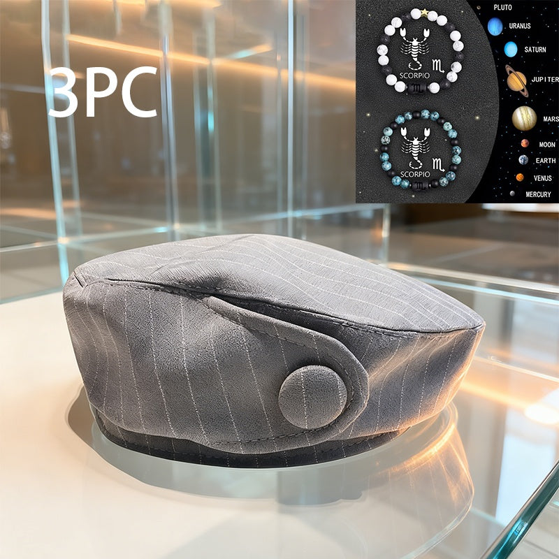 A British-style Casual Painter Hat That Is Versatile And Can Show Off Your Face