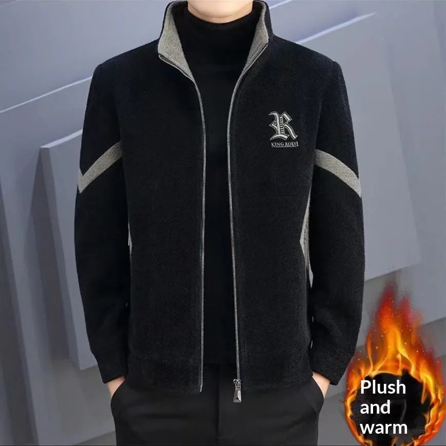 Mens Stylish Wool Casual Warm Coat