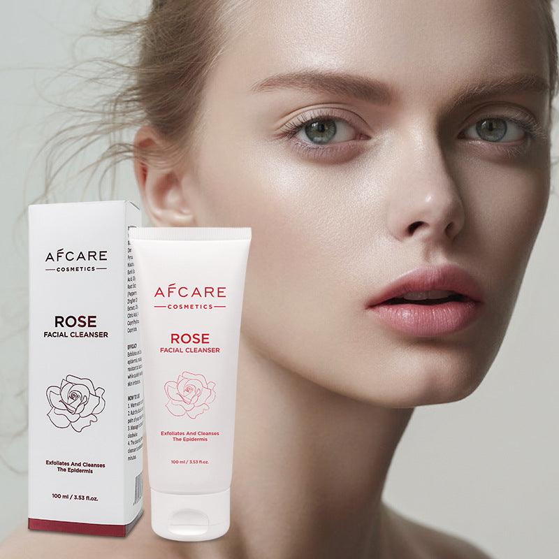 Rose Facial Cleanser Mild And Not Tight Hydrating