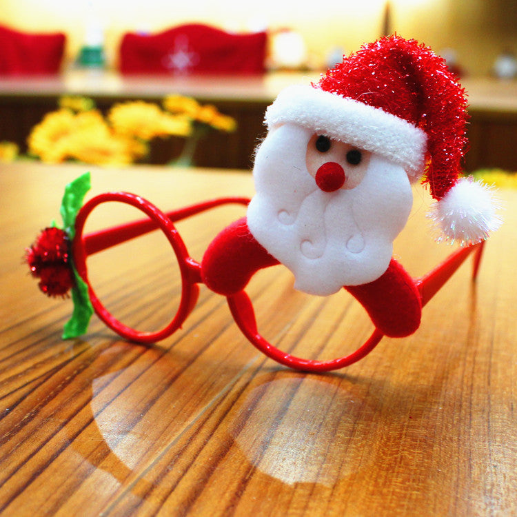Christmas glasses- frame Christmas party supplies -Christmas gifts- Christmas decorations glasses Santa glasses