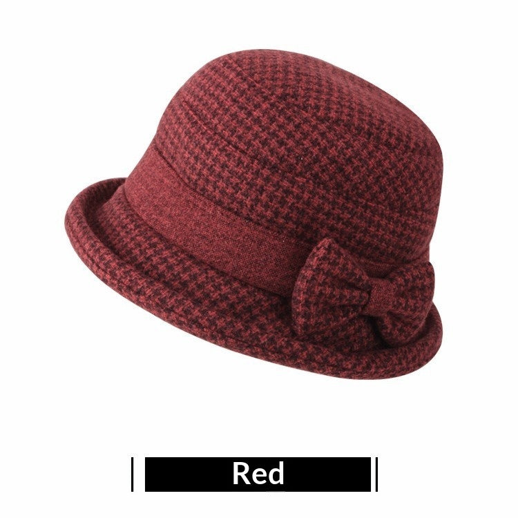 Warm Winter Gift Hat For Seniors Bucket Hat Style
