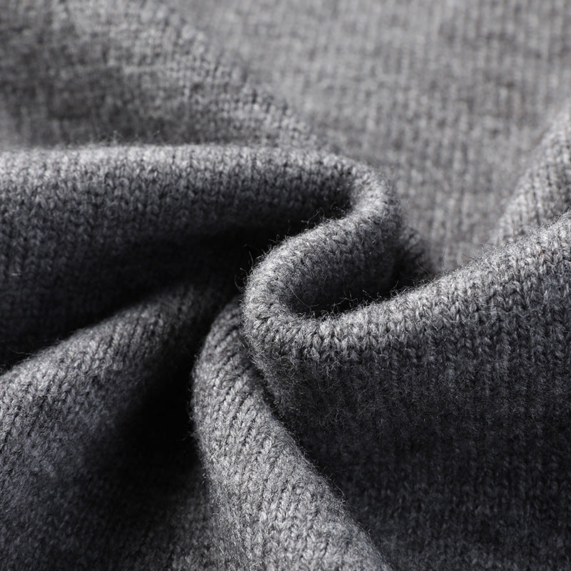 Men's Cardigan - British Suit Collar - Double-breasted Knitted Sweater