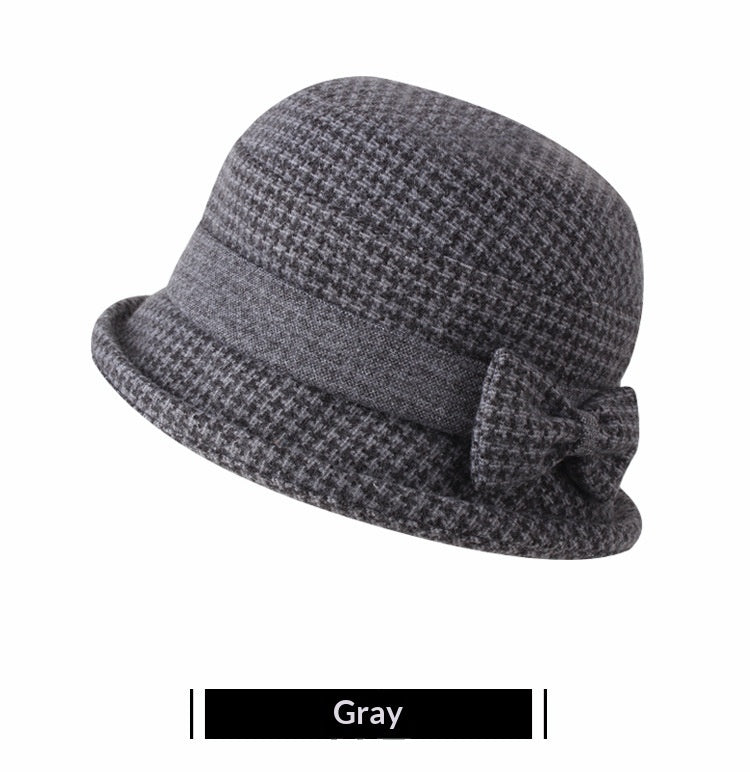 Warm Winter Gift Hat For Seniors Bucket Hat Style