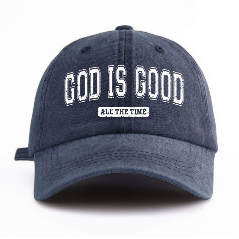 Water-washed Cotton Printed Hat With A Vintage Worn-in Look