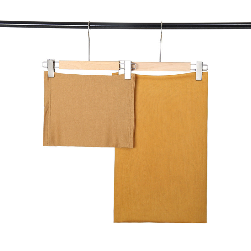 New Wide-brimmed Modal Monochrome Simple Ethnic Headscarf For Women