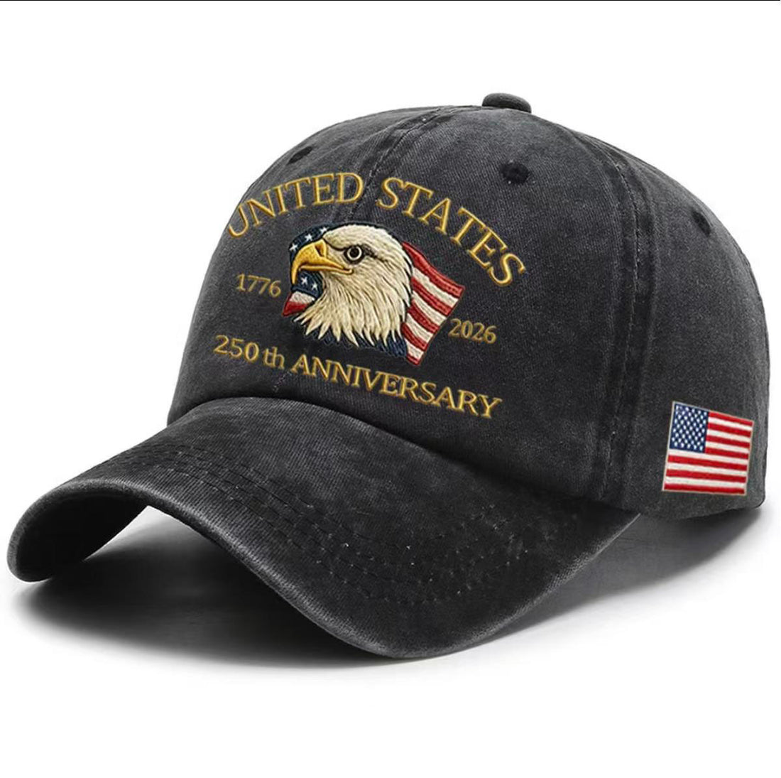 USA 250th Anniversary Cap Washed-Print Hat