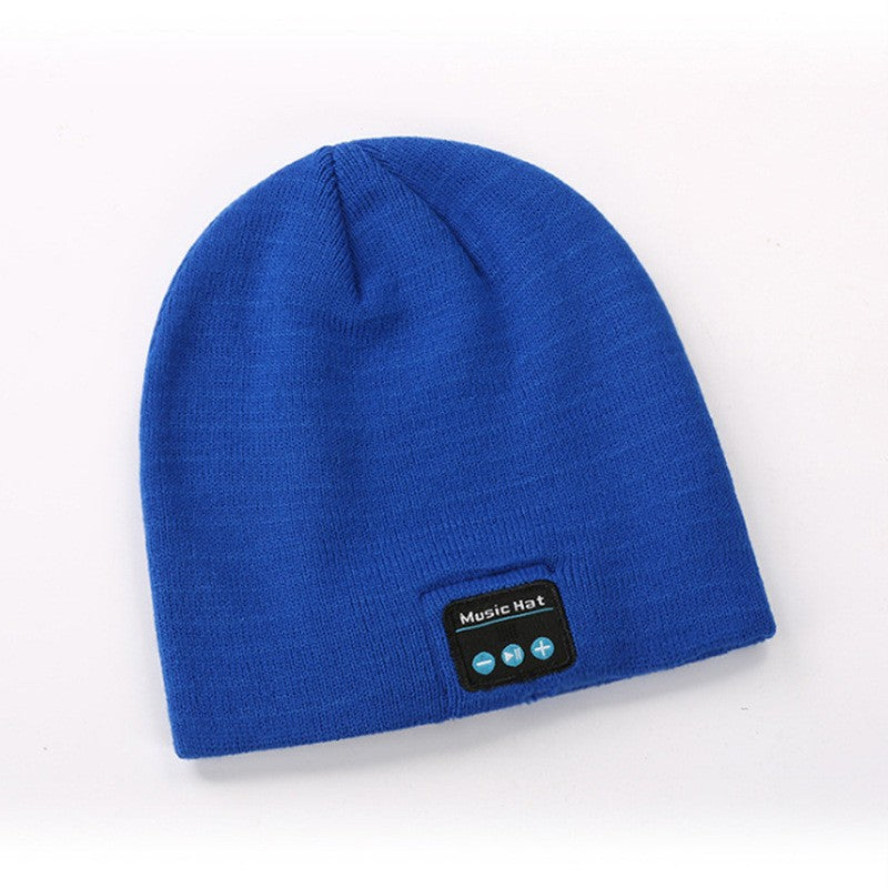 Bluetooth 50 Knitted Hat Simple Solid-Color Hip-Hop Style